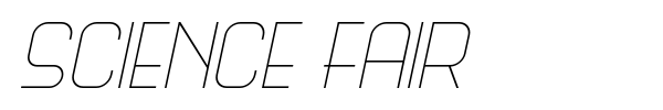 Science Fair font preview